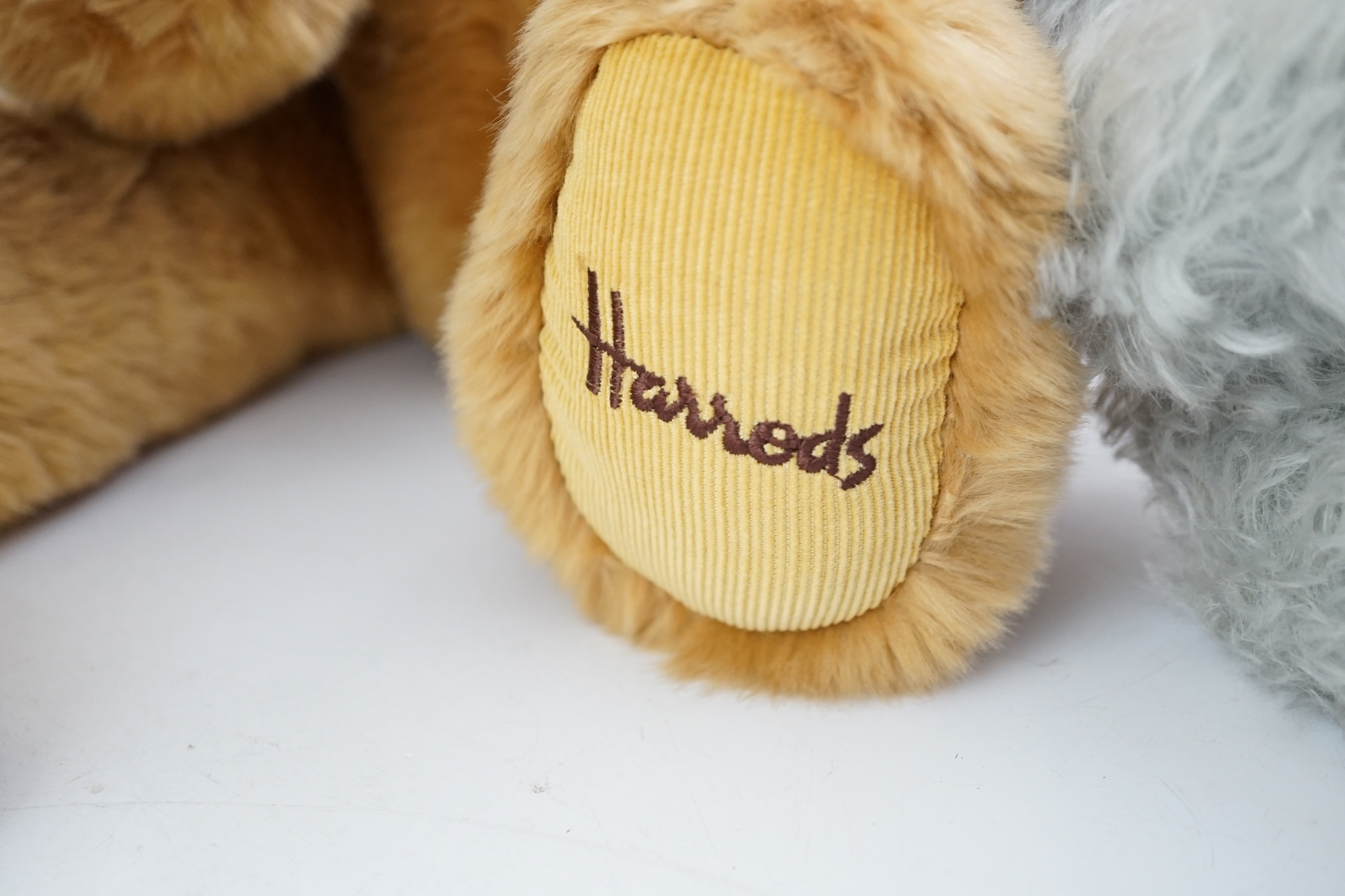 An early Paddington bear, a Harrods bear and a Steiff Super Molly Herman Teddy (4)